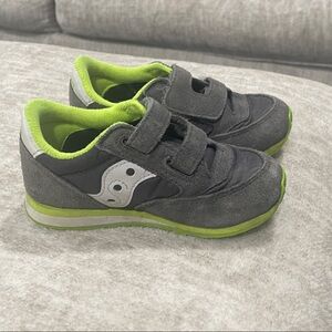 Saucony Kids' Sneakers in Gray and Lime